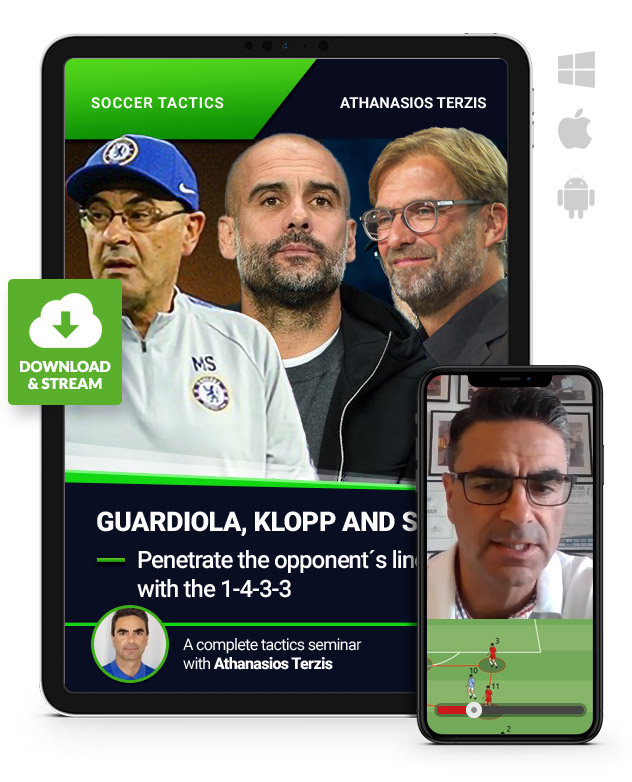 Guardiola-Klopp-Sarri-Penetrate_opponents_lines_Download_420140 Guardiola, Klopp and Sarri - Penetrate the opponent´s lines with the 1-4-3-3 (Download)