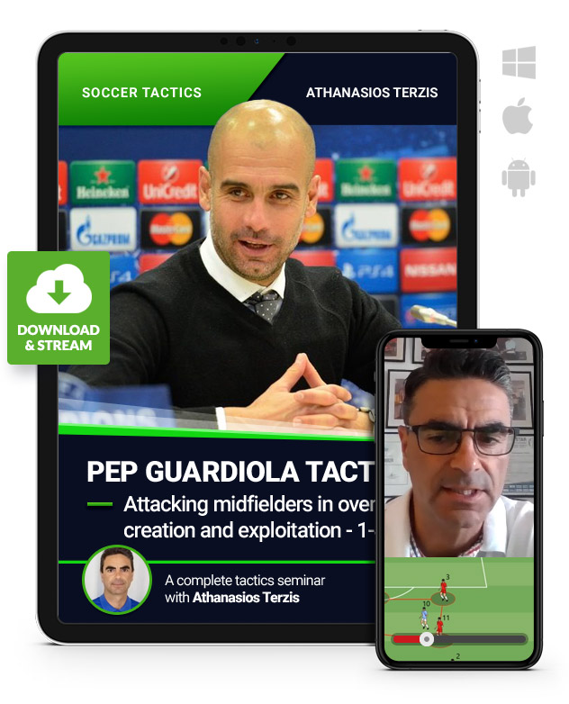 Pep_Guardiola_Tactics_Attacking_Midfielder_Download_420139 Pep Guardiola Tactics - Attacking midfielders in overload creation and exploitation - 1-4-3-3 (Download)